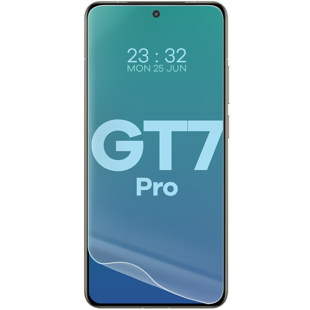 Hydrogel Folie für den Bildschirm für Realme GT 7 Pro, Bizon Film Hydrogel Front Duo, 2 Stück