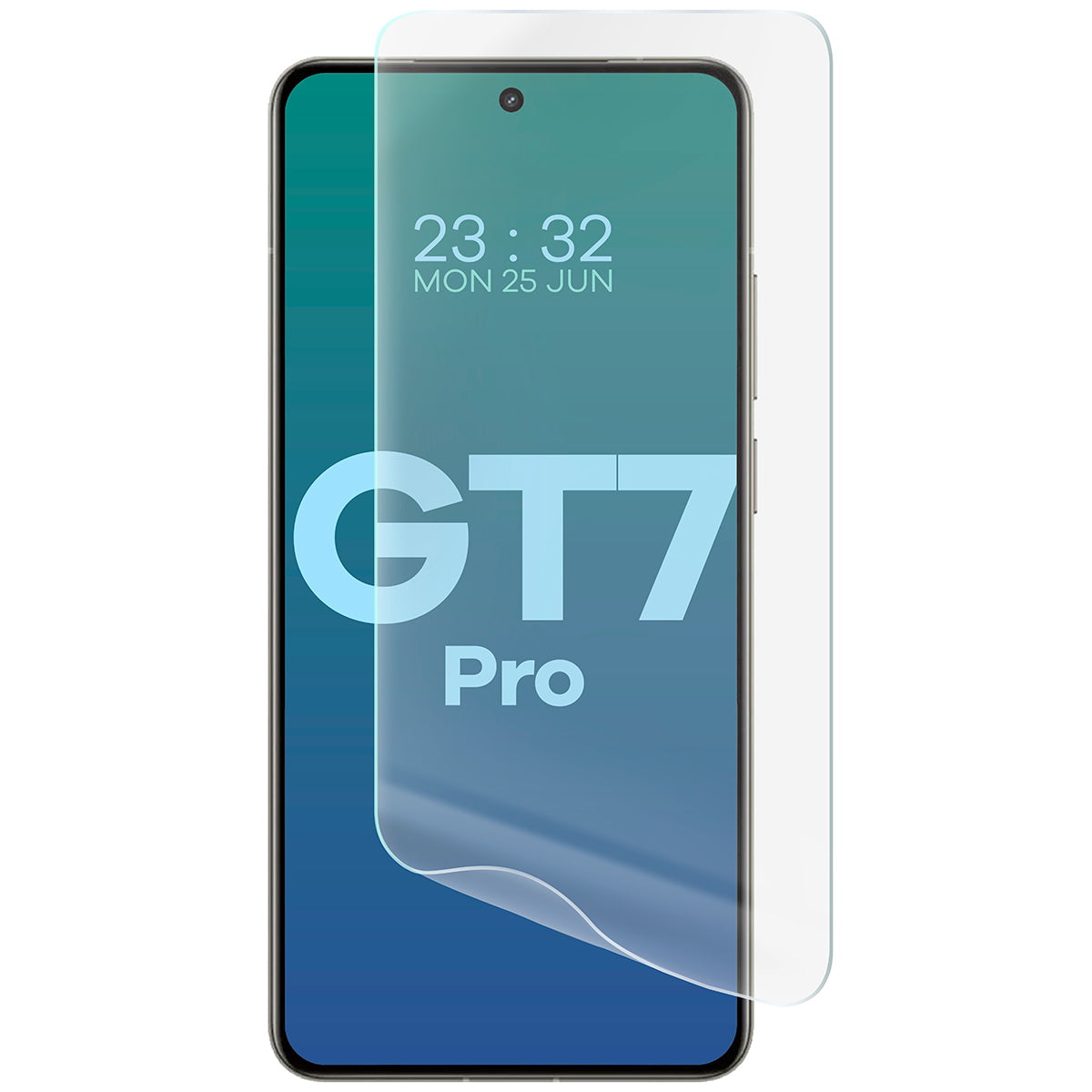 Hydrogel Folie für den Bildschirm für Realme GT 7 Pro, Bizon Film Hydrogel Front Duo, 2 Stück