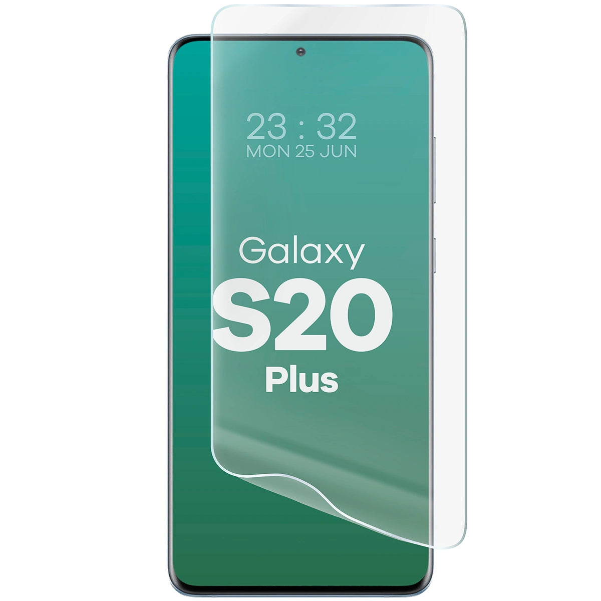 Hydrogel Folie für den Bildschirm Bizon Film Hydrogel Front Duo für Galaxy S20 Plus, 2 Stück