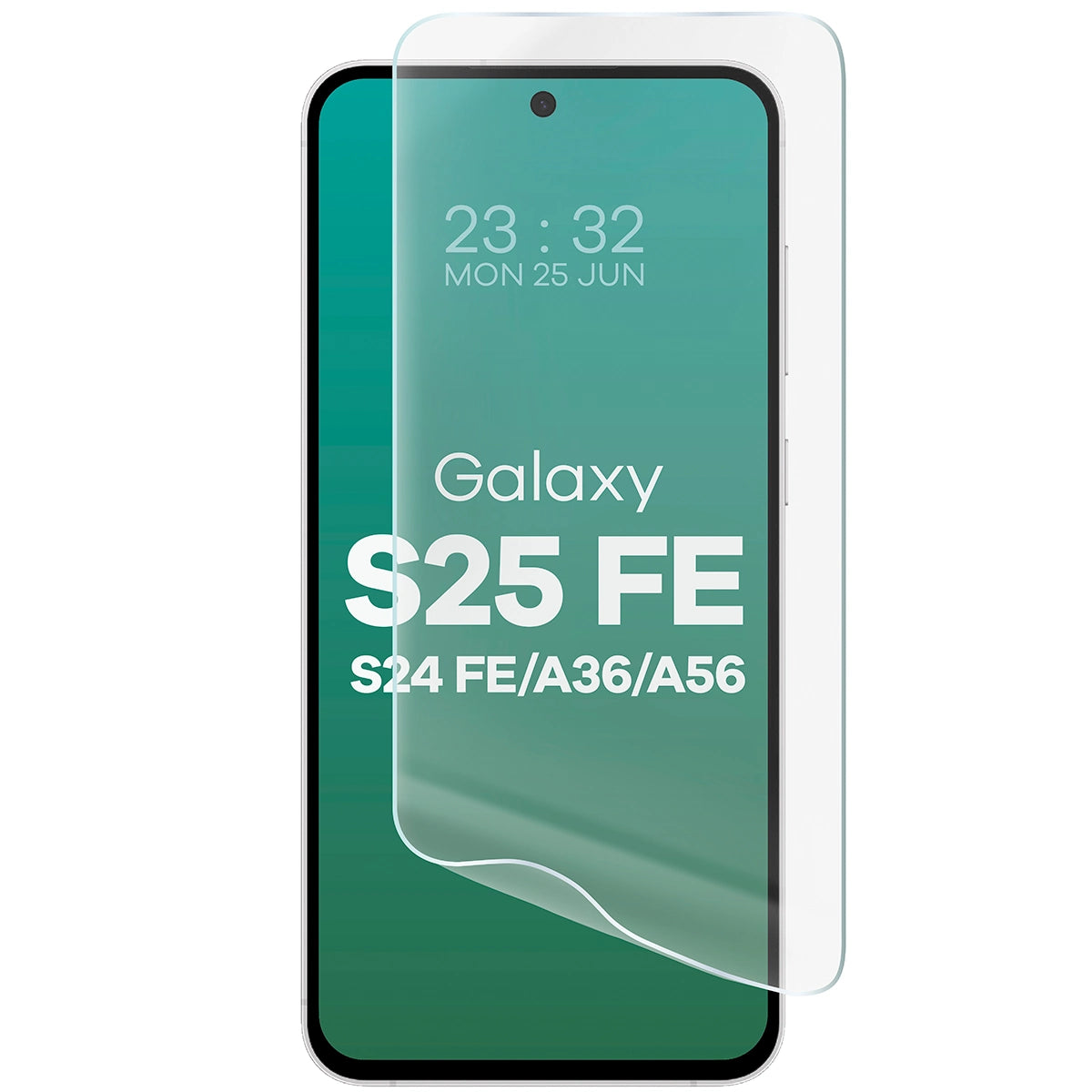 Hydrogel Folie für den Bildschirm für Galaxy S24 FE 5G / S25 FE 5G/ A36 5G / A56 5G, Bizon Glass Hydrogel Front Duo, 2 Stück