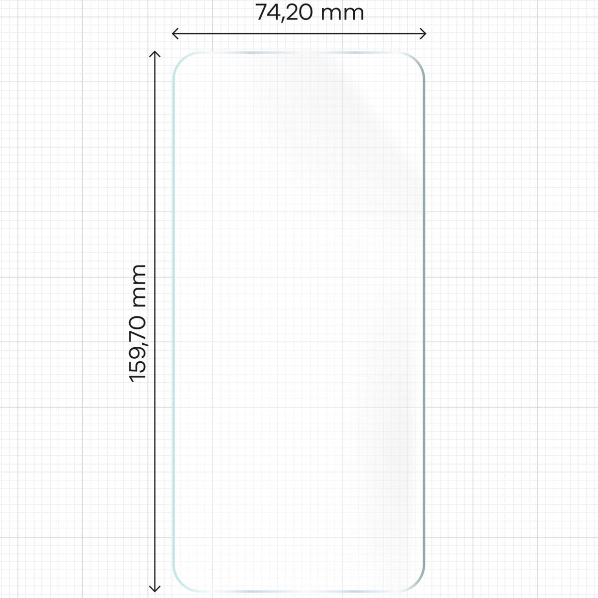 Hydrogel Folie für den Bildschirm für Tecno Spark 20 Pro+, Bizon Glass Hydrogel Front Duo, 2 Stück