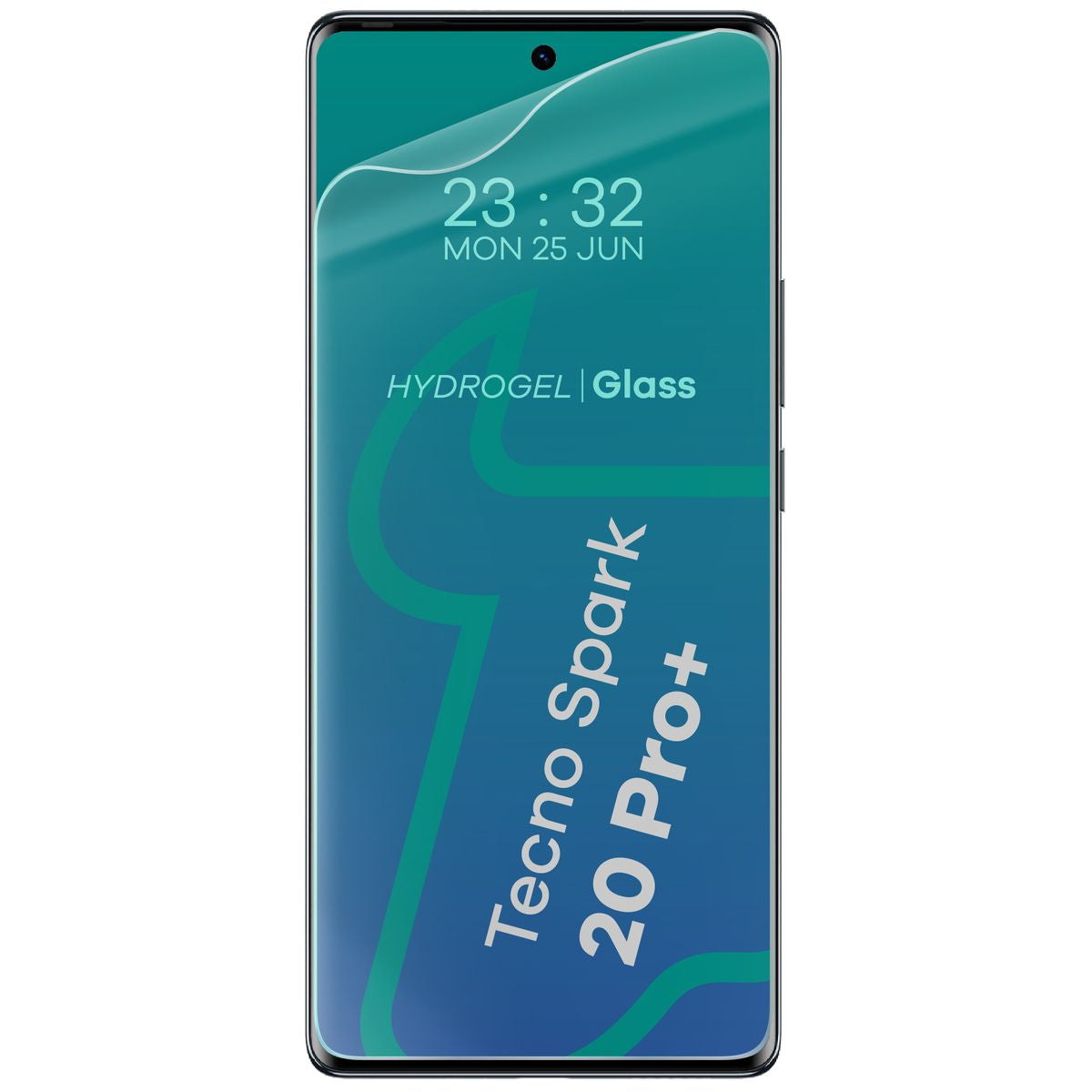 Hydrogel Folie für den Bildschirm für Tecno Spark 20 Pro+, Bizon Glass Hydrogel Front Duo, 2 Stück