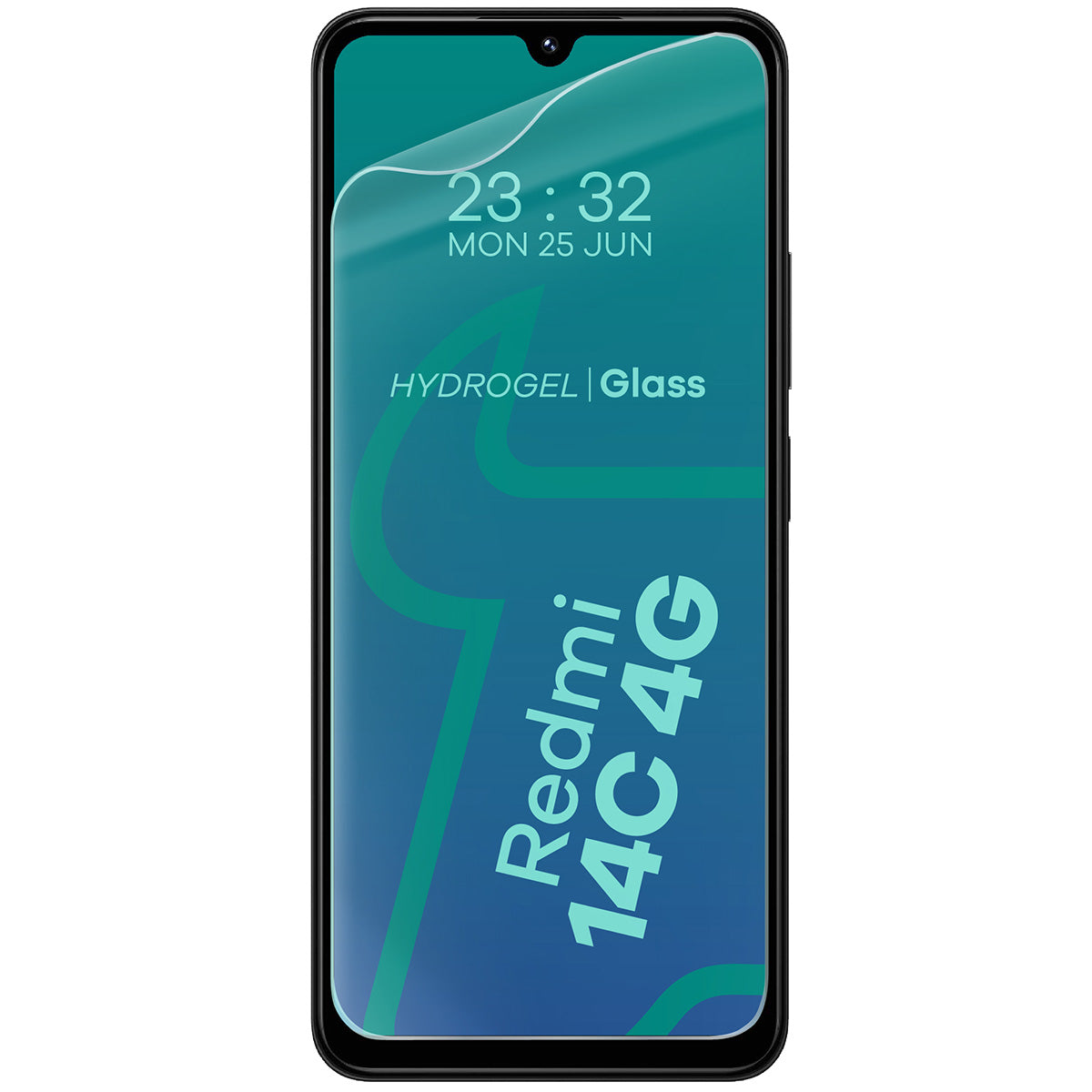 Hydrogel Folie für den Bildschirm für Xiaomi Redmi 14C 4G / POCO C75, Bizon Film Hydrogel Front Duo, 2 Stück
