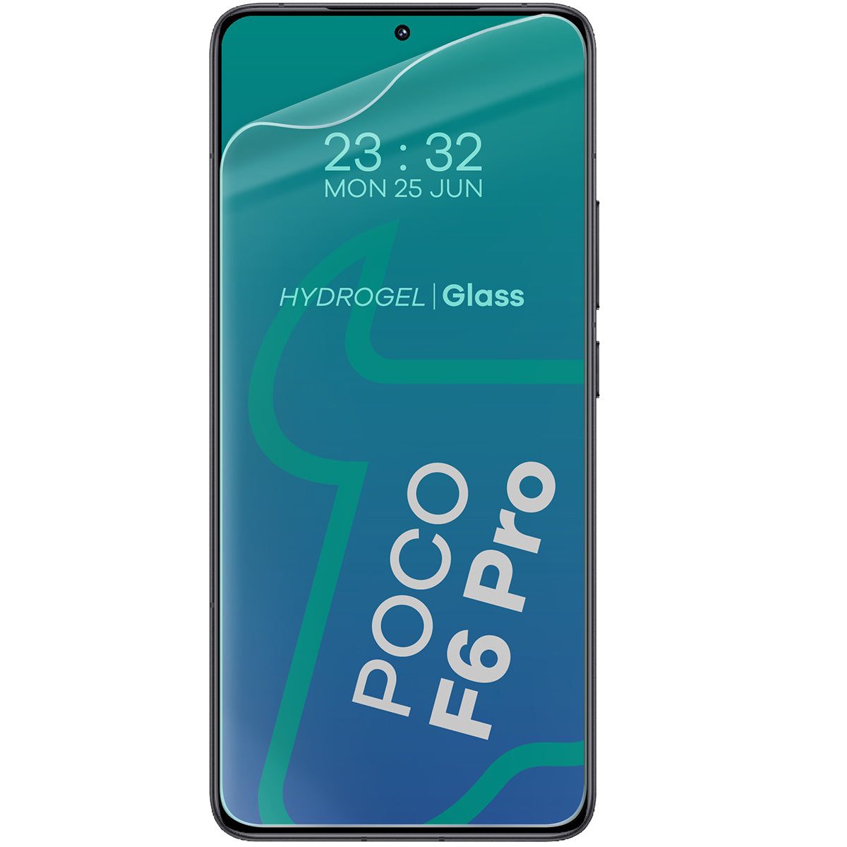 Hydrogel Folie für den Bildschirm für Xiaomi Poco F6 Pro, Bizon Glass Hydrogel Front, 2 Stück