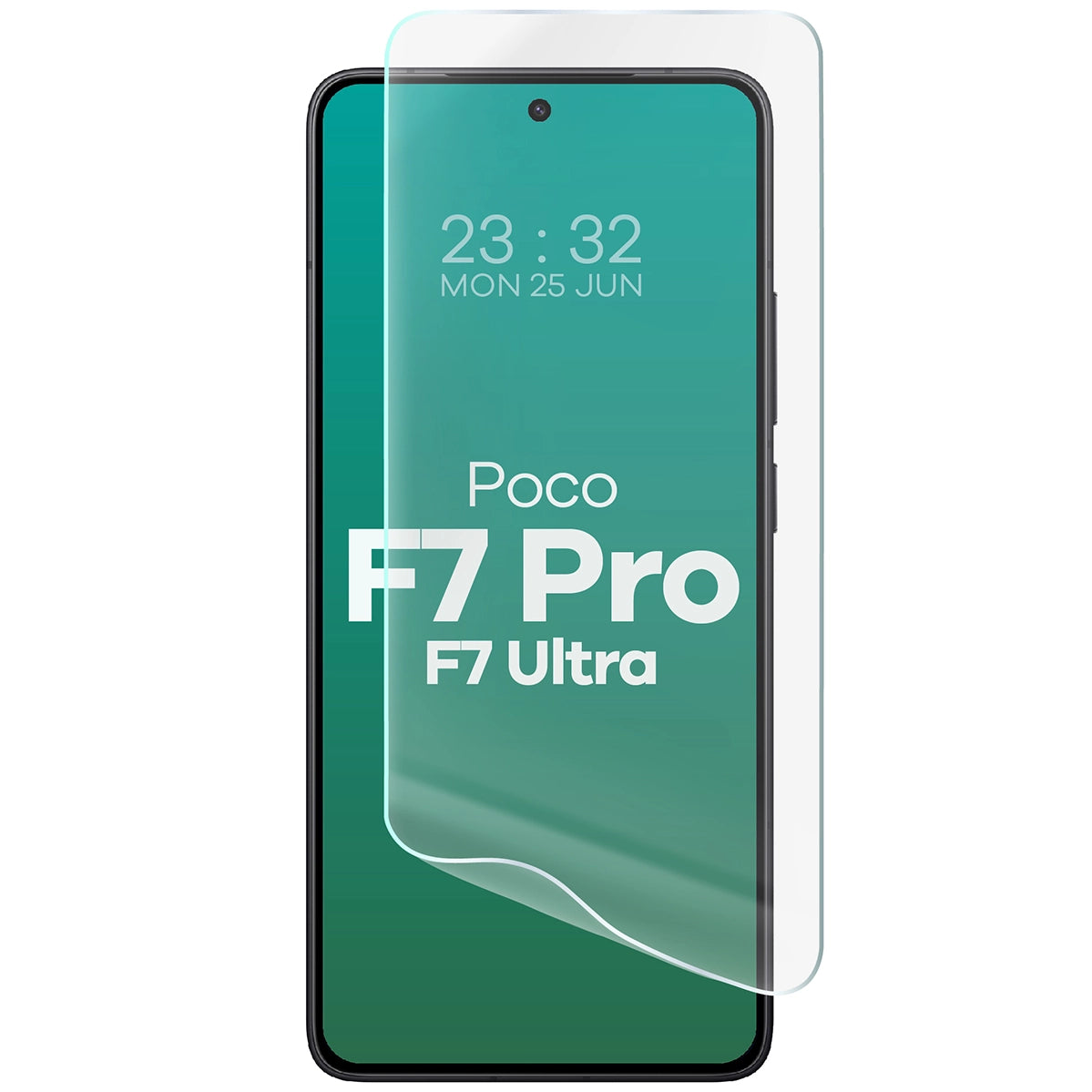 Hydrogel Folie für den Bildschirm für Xiaomi Poco F7 Pro / F7 Ultra, Bizon Glass Hydrogel Front Duo, 2 Stück