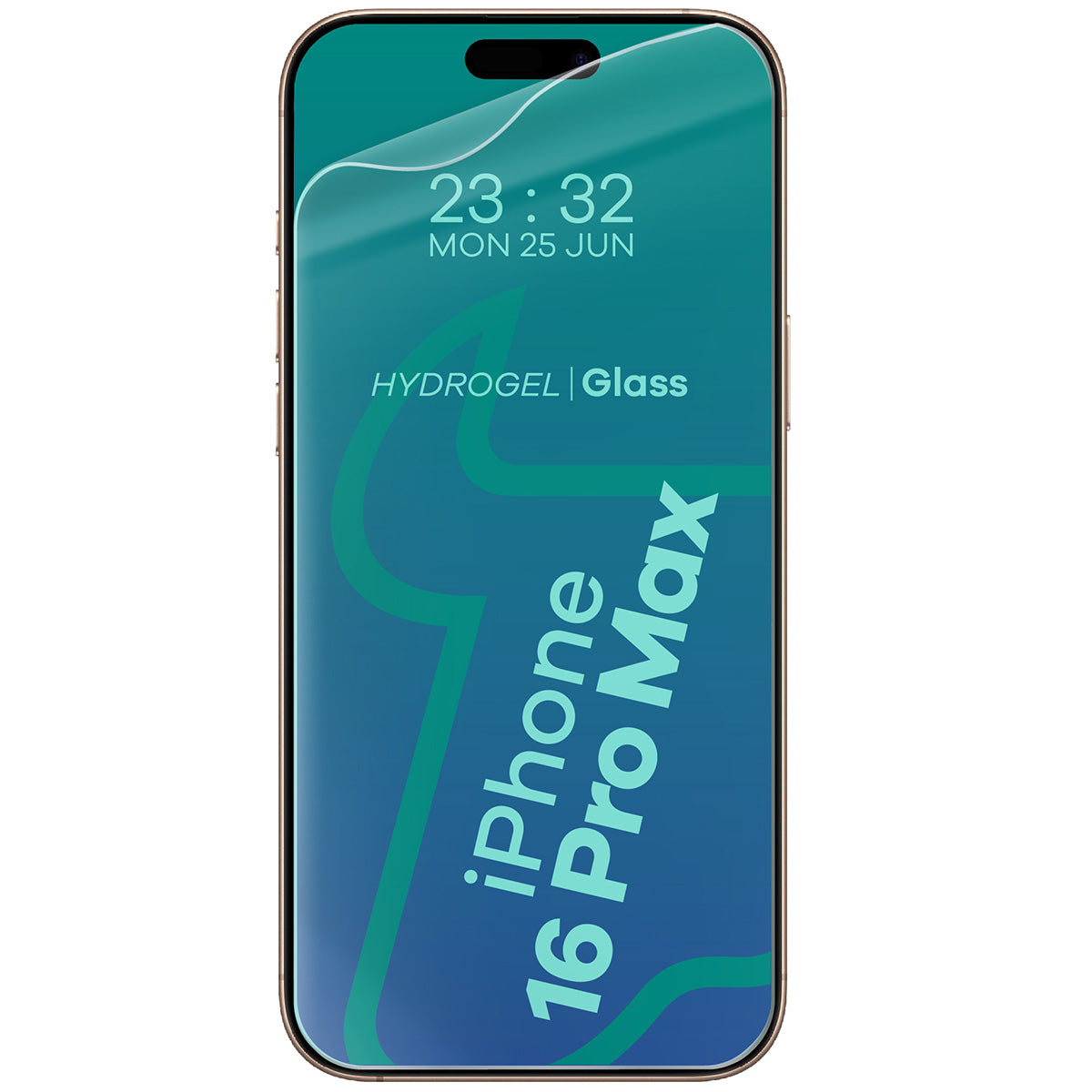 Hydrogel Folie für den Bildschirm für iPhone 16 Pro Max, Bizon Glass Hydrogel Front, 2 Stück