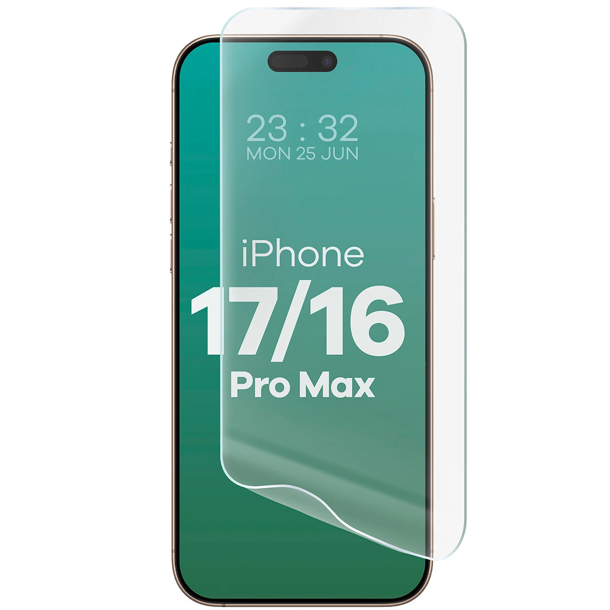 Hydrogel Folie für den Bildschirm für iPhone 16 Pro Max, Bizon Film Hydrogel Front Duo, 2 Stück