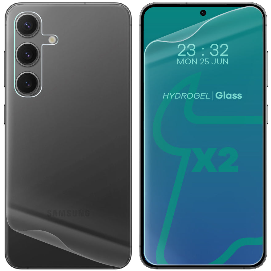 Hydrogel Folie für Display und Rückseite, Galaxy S24, Bizon Film Hydrogel Pack, 2 Stück