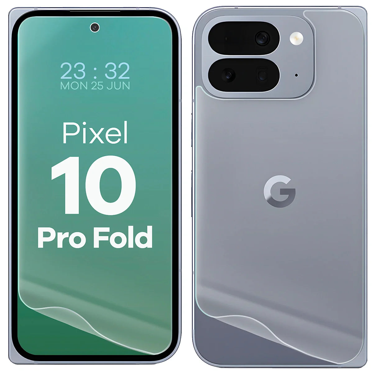 Hydrogel Folie für Display und Rückseite Bizon Glass Hydrogel Pack für Google Pixel 10 Pro Fold , 2 Stück