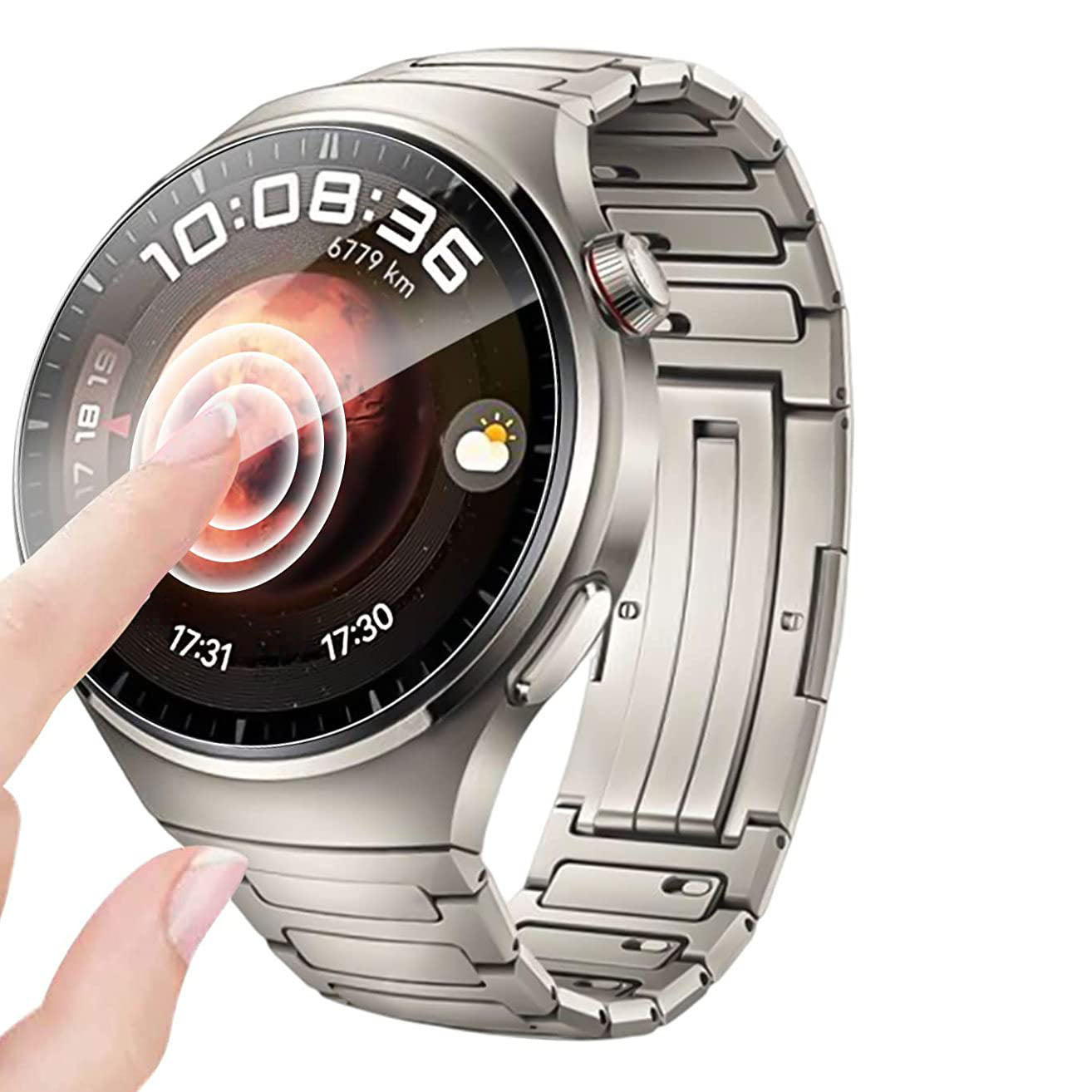 Hydrogel Folie für den Bildschirm Bizon Glass Watch Hydrogel Duo für Huawei Watch 4 Pro / 4 Pro Space Edition, 2 Stück