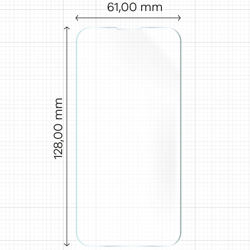 Hydrogel Folie für den Bildschirm Bizon Glass, iPhone 13 Mini, 2 Stück