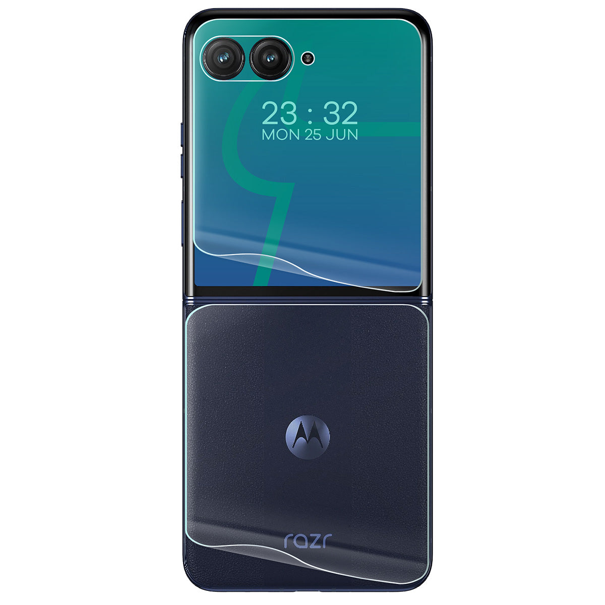 Hydrogel Folie für Display und Rückseite für Motorola Razr 50 Ultra, Bizon Glass Hydrogel, 3 Stück