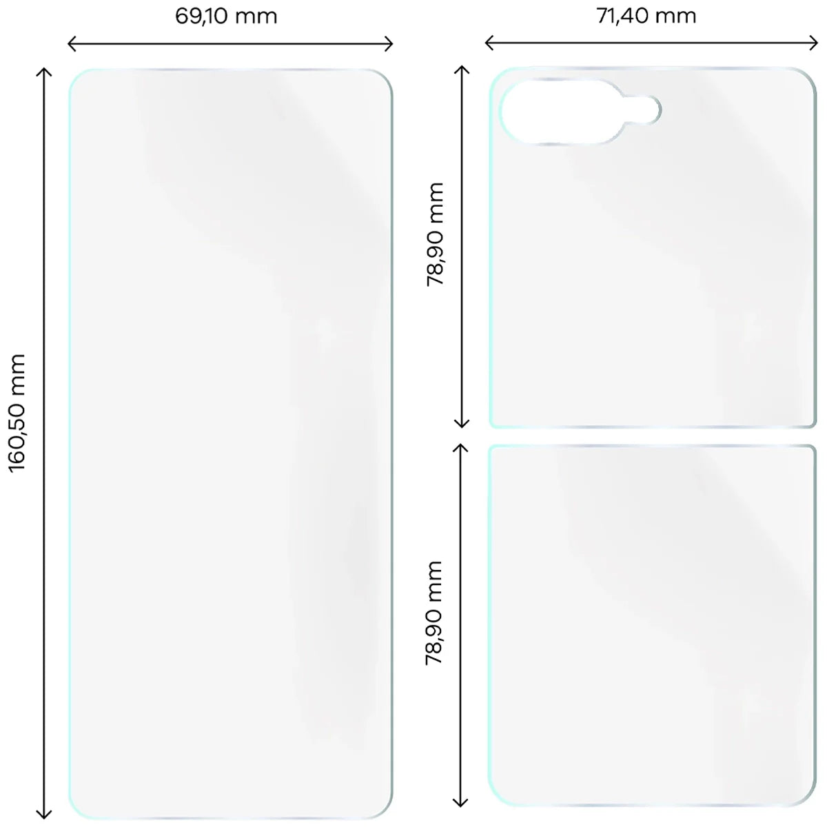 Hydrogel Folie für Display und Rückseite Bizon Glass Hydrogel Set für Galaxy Z Flip7, 1 Set