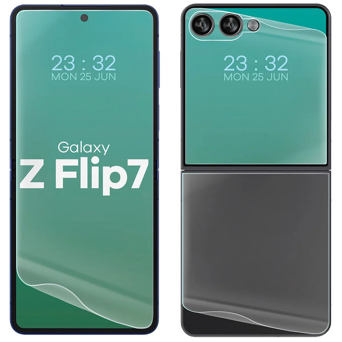 Hydrogel Folie für Display und Rückseite Bizon Glass Hydrogel Set für Galaxy Z Flip7, 1 Set