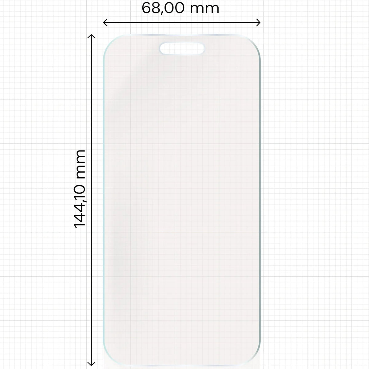 Matte Folie für iPhone 15, Bizon Glass Film Sun, 1 Stück