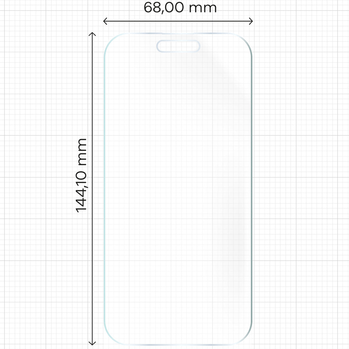 Matte Folie für iPhone 15, Bizon Glass Film Sun Duo, 2 Stück