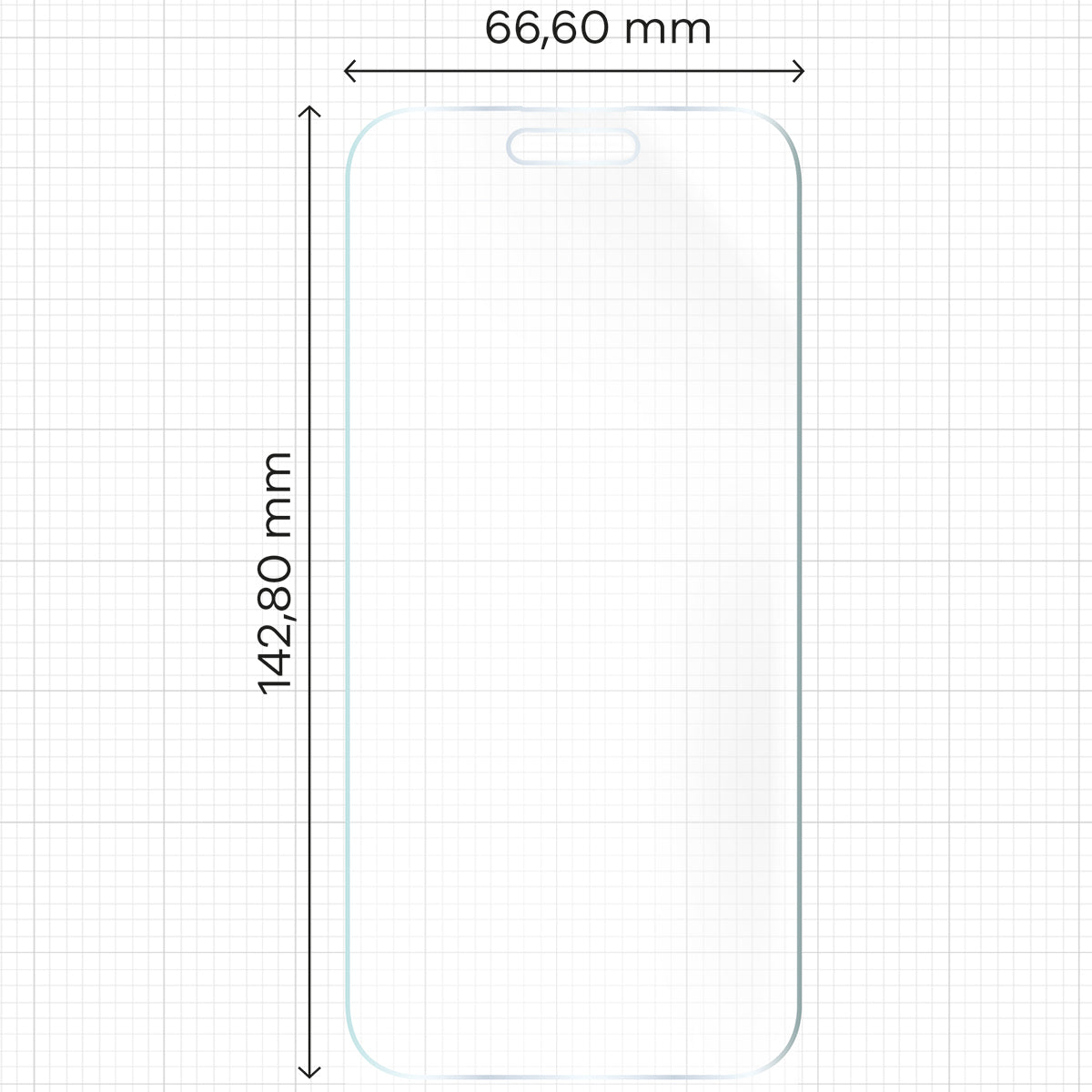 Matte Folie für iPhone 15 Pro, Bizon Film Sun Duo, 2 Stück