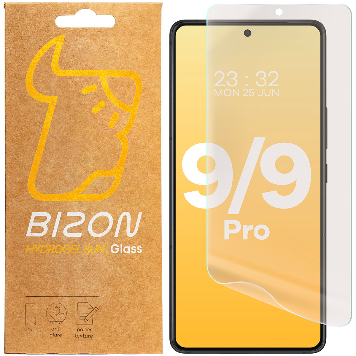 Matte Folie für Asus ROG Phone 9/9 Pro, Bizon Glass Film Sun Duo, 2 Stück
