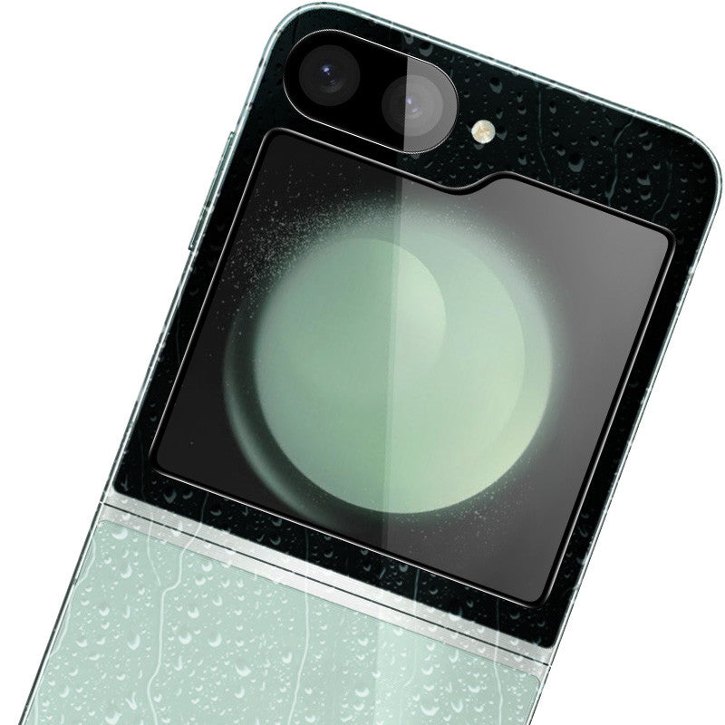 Gehärtetes Glas für die Kamera + für den äußeren Bildschirm für Galaxy Z Flip6, Bizon Glass Silk Lens, 2 Sets