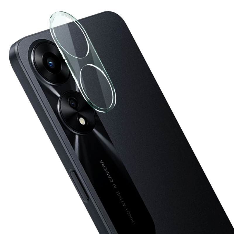 Gehärtetes Glas für die Kamera Bizon Glass Silk Lens für Oppo A78 4G, 2 Stück