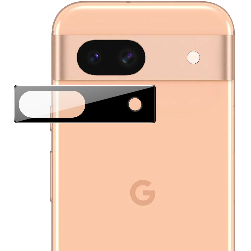 Gehärtetes Glas für die Kamera für Pixel 8A, Bizon Glass Silk Lens, 2 Stück