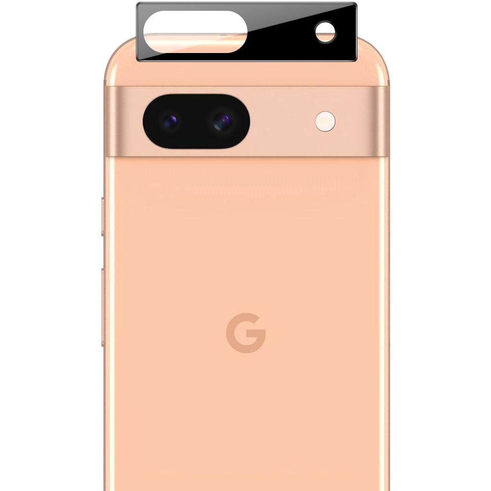 Gehärtetes Glas für die Kamera für Pixel 8A, Bizon Glass Silk Lens, 2 Stück