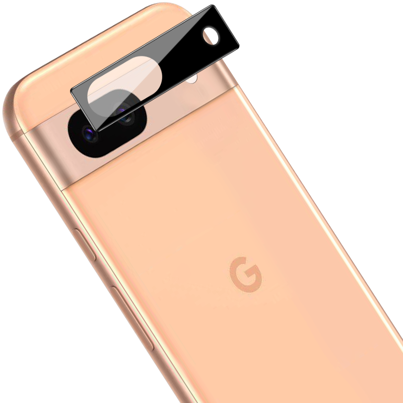 Gehärtetes Glas für die Kamera für Pixel 8A, Bizon Glass Silk Lens, 2 Stück