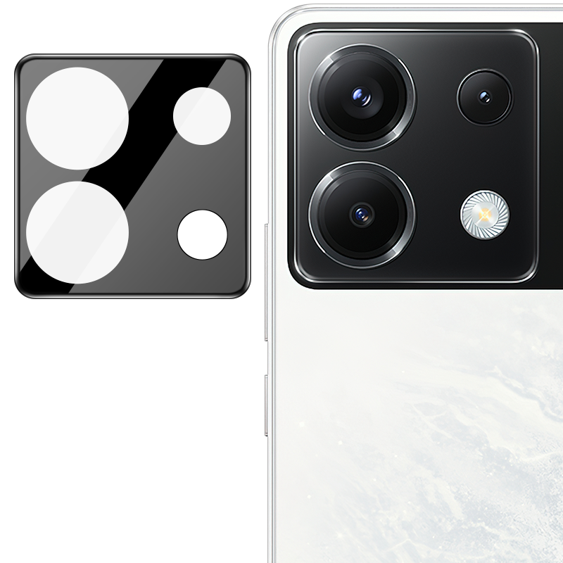Gehärtetes Glas für die Kamera für Xiaomi Poco X6 / Redmi Note 13 Pro 5G, Bizon Glass Lens, 2 Stück