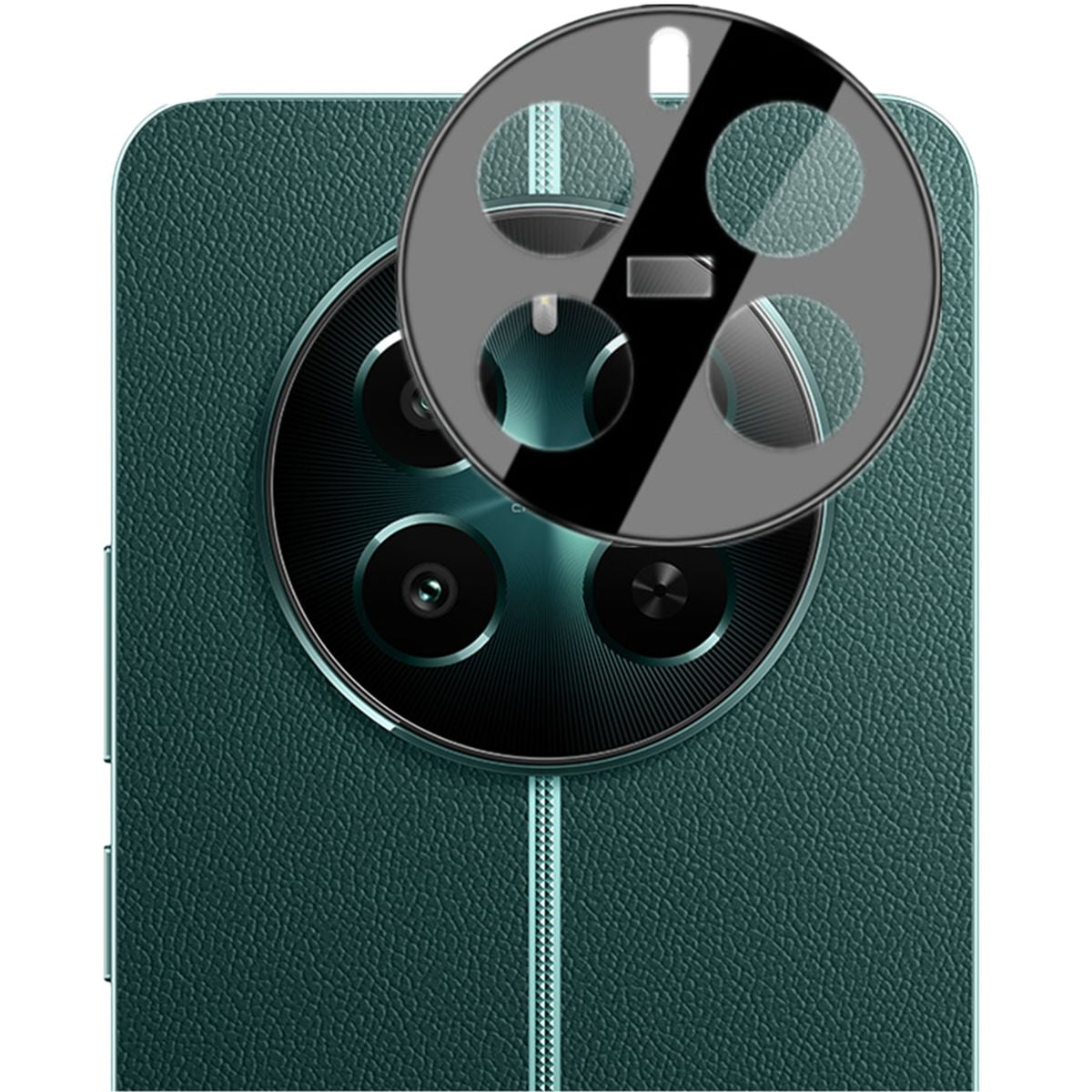 Gehärtetes Glas für die Kamera für Realme 12+, Bizon Glass Silk Lens, 2 Stück