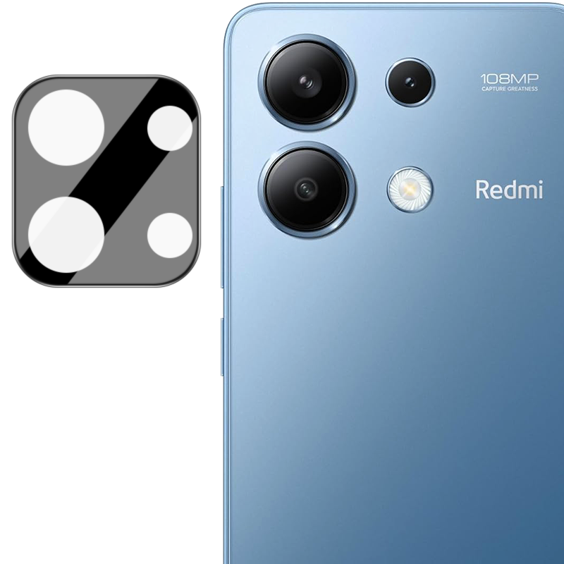 Gehärtetes Glas für die Kamera für Xiaomi Redmi Note 13 4G, Bizon Glass Lens, 2 Stück