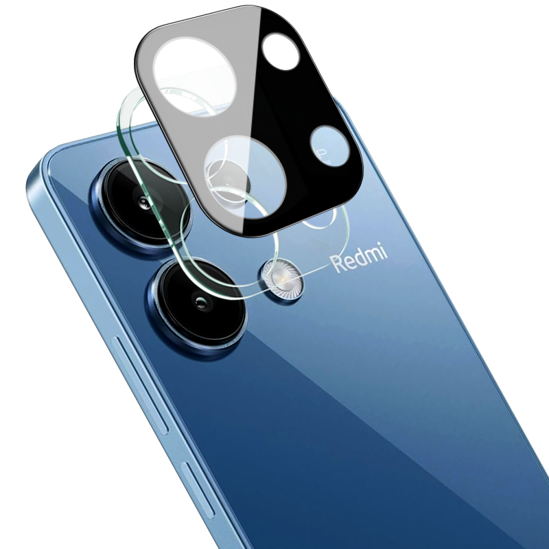 Gehärtetes Glas für die Kamera für Xiaomi Redmi Note 13 4G, Bizon Glass Lens, 2 Stück