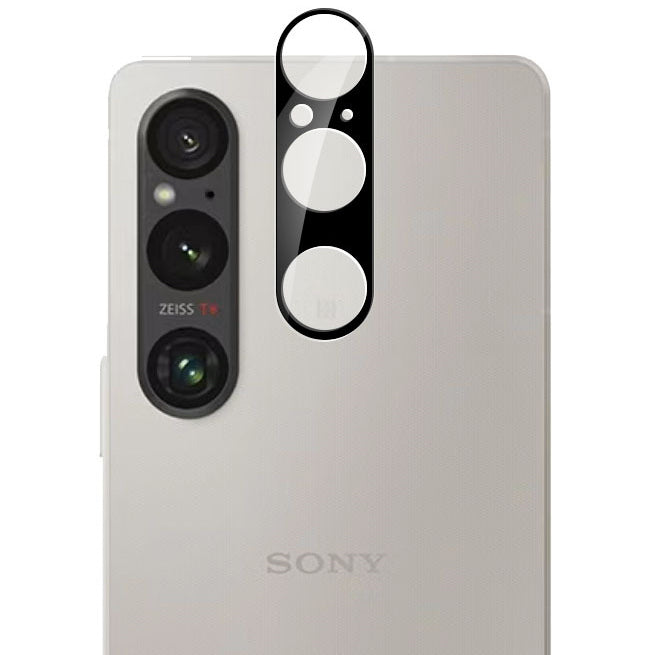 Gehärtetes Glas für die Kamera für Sony Xperia 1 VI, Bizon Glass Silk Lens, 2 Stück