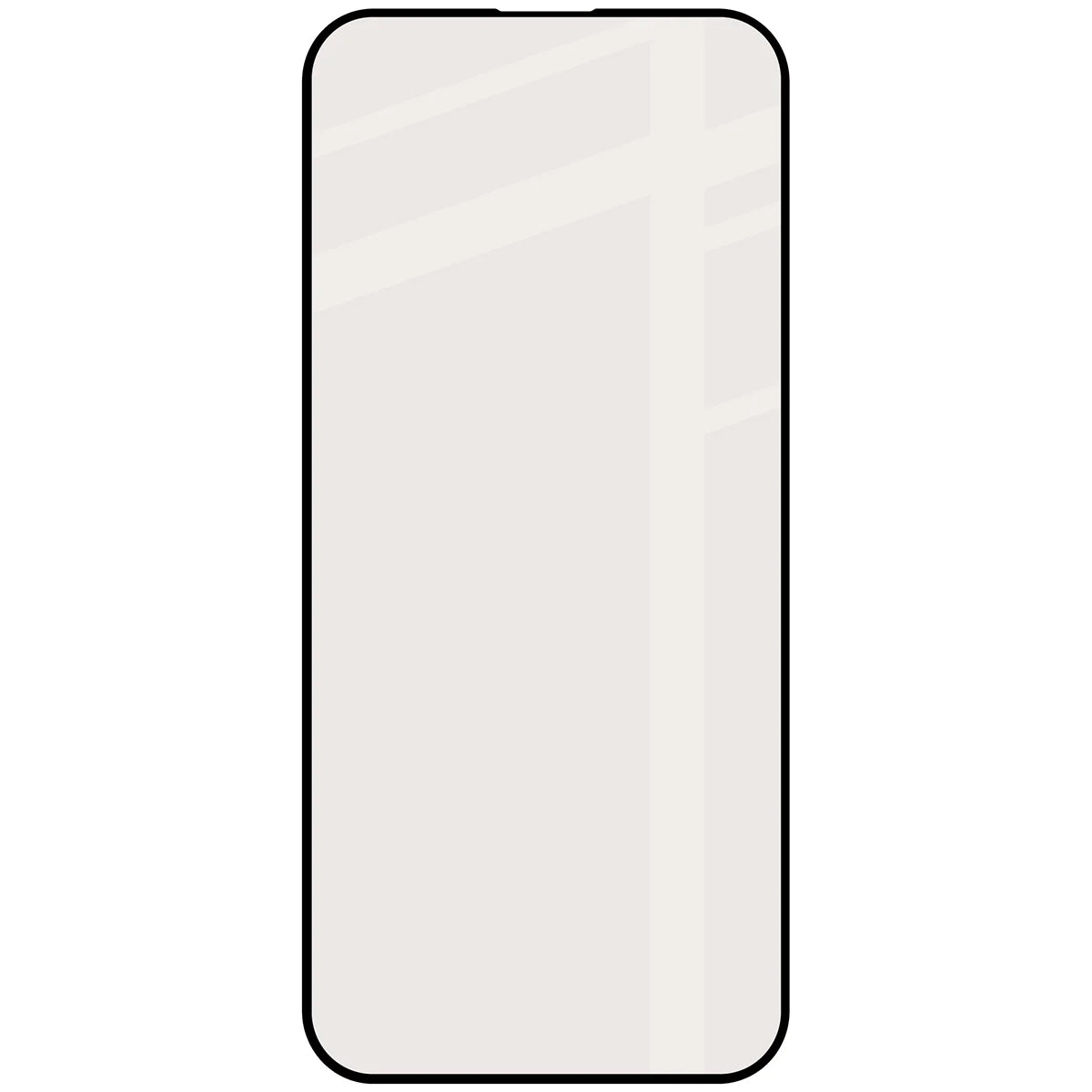Mattes Hartglas für iPhone 16 Pro Max, Bizon Glass Matte, Schwarzer Rahmen