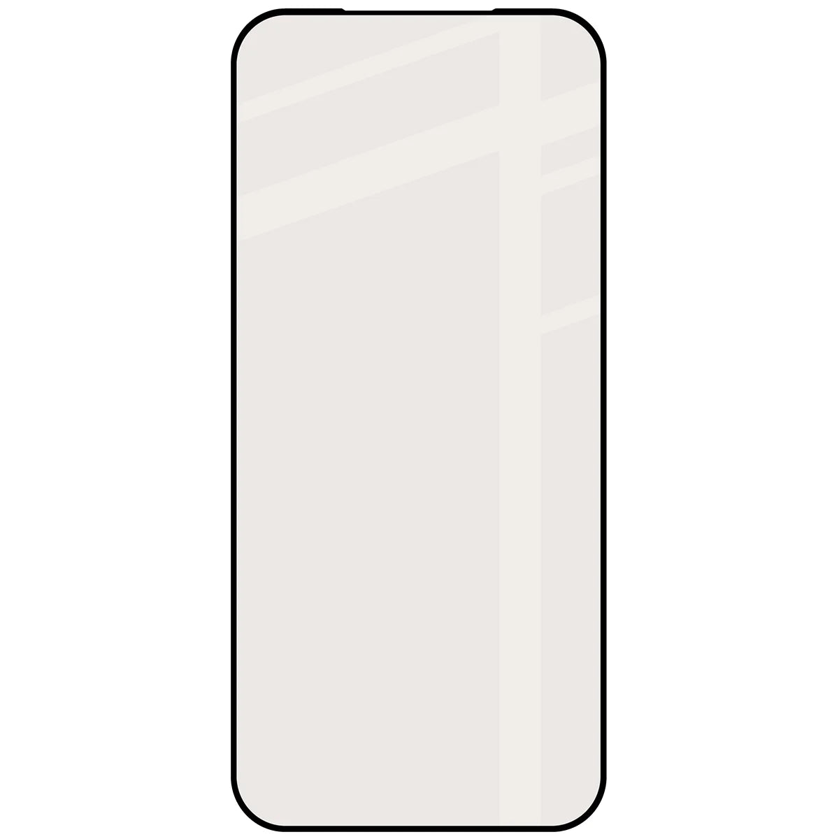 Mattes Hartglas für iPhone 17 Pro Max, Bizon Glass Matte, Schwarzer Rahmen