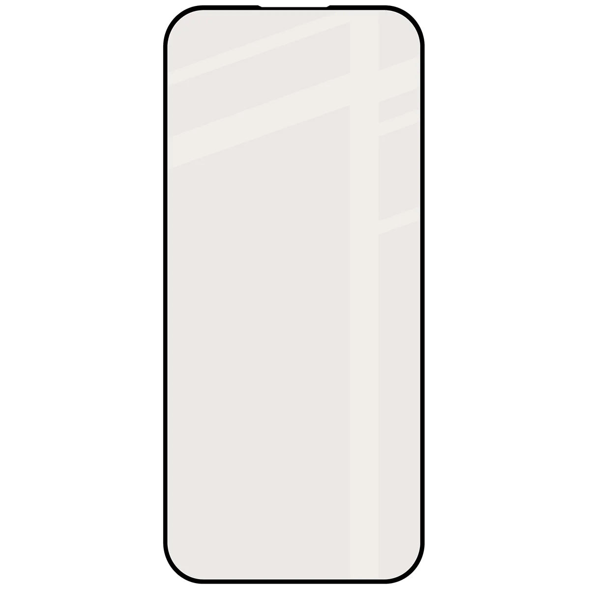 Mattes Hartglas für iPhone Air, Bizon Glass Matte, Schwarzer Rahmen