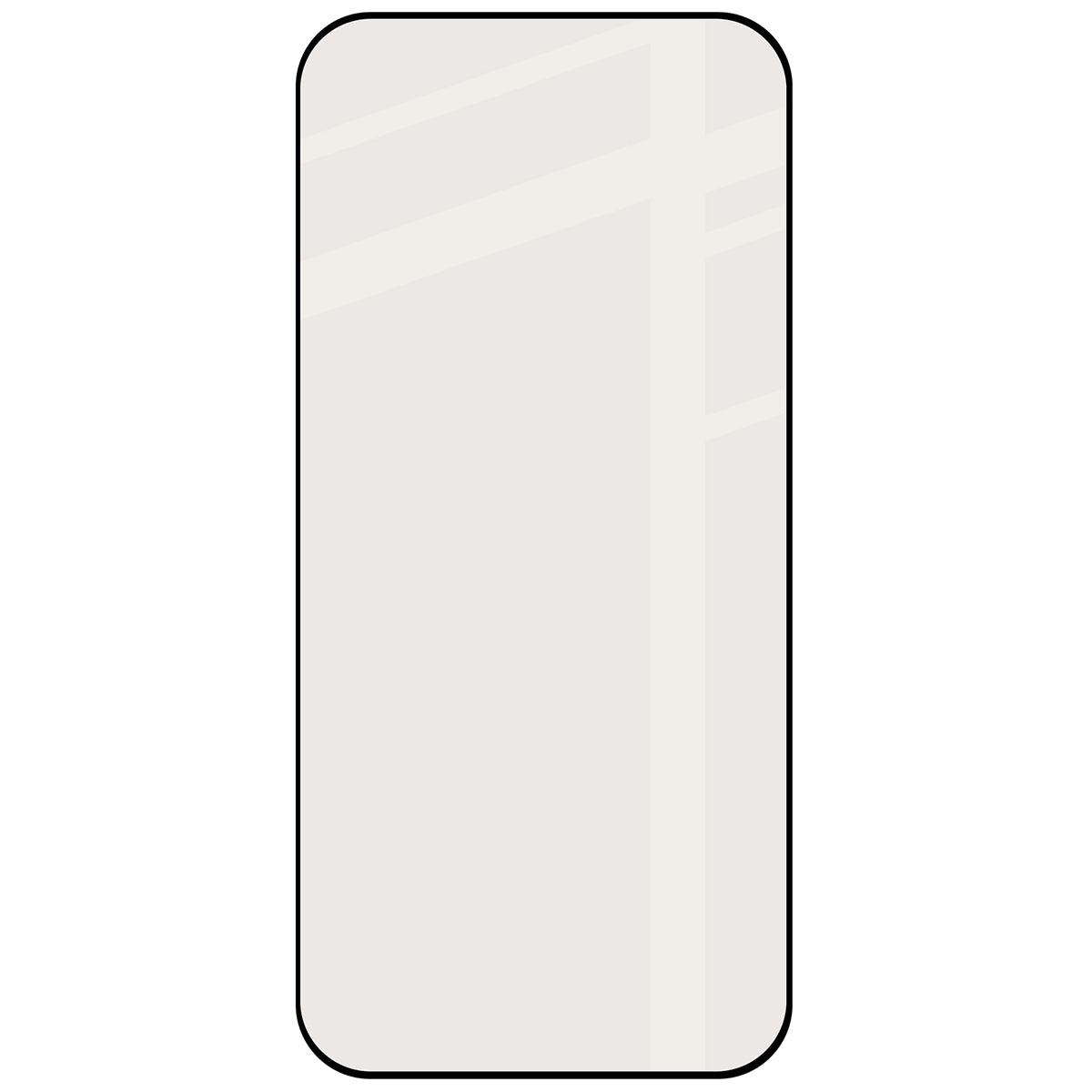 Mattes Hartglas für Honor 600 Lite 5G, Bizon Glass Matte, Schwarzer Rahmen