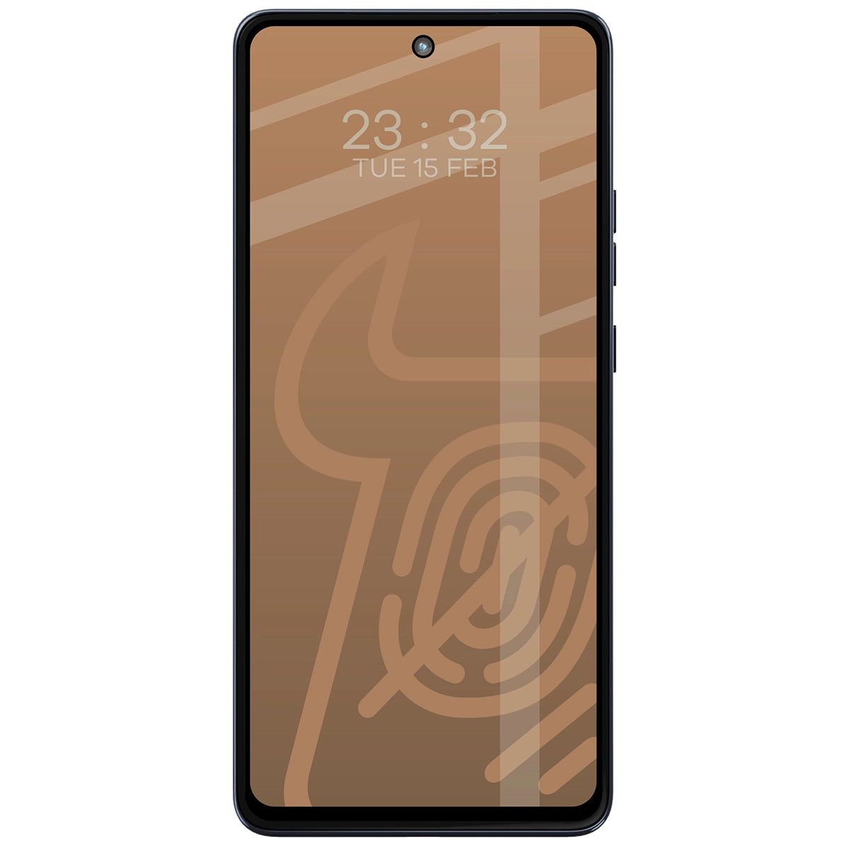 Mattes Hartglas für Motorola Moto G86 5G / G86 Power 5G, Bizon Glass Matte, Schwarzer Rahmen