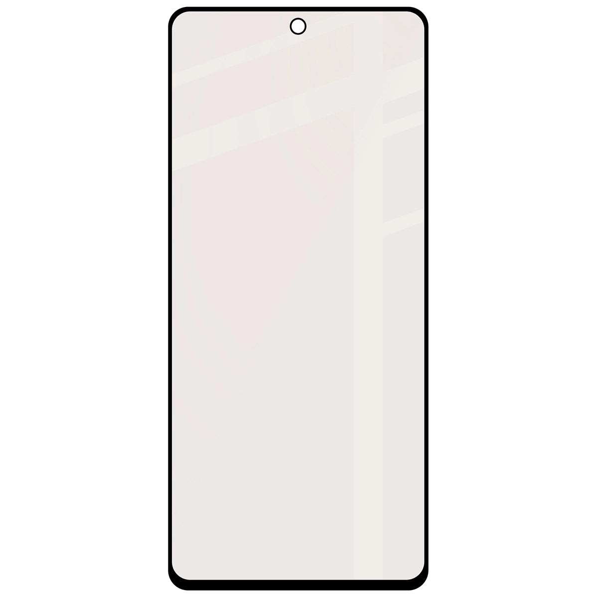 Mattes Hartglas für Motorola Moto G86 5G / G86 Power 5G, Bizon Glass Matte, Schwarzer Rahmen