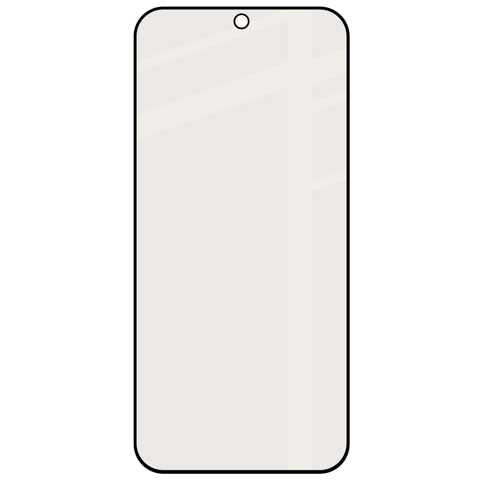 Mattes Hartglas für OnePlus Nord 6, Bizon Glass Matte, Schwarzer Rahmen