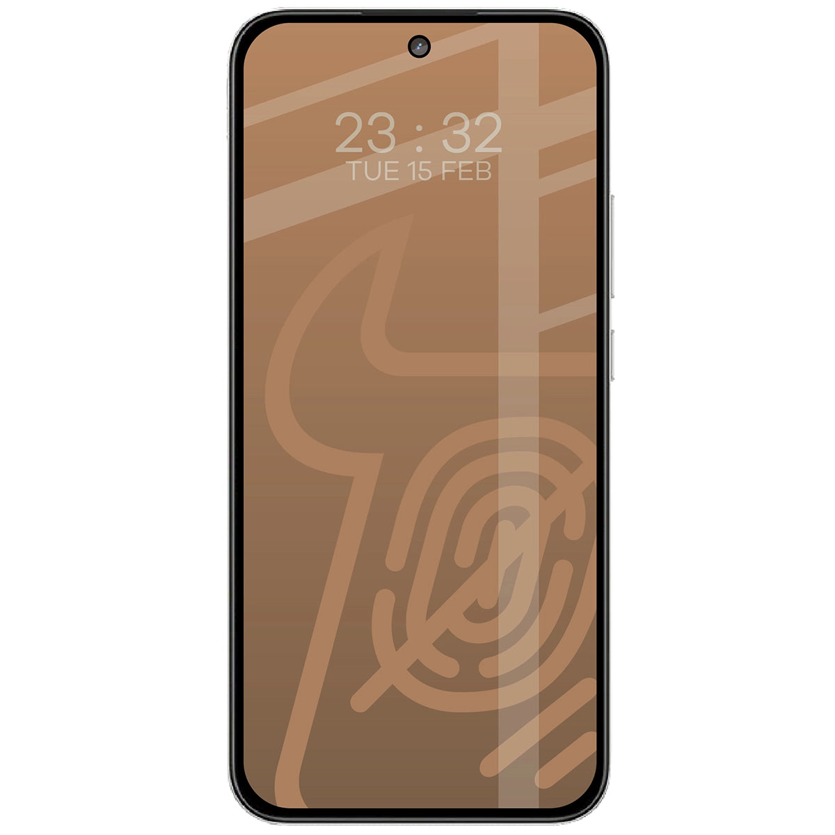 Mattes Hartglas für Realme 16 5G, Bizon Glass Matte, Schwarzer Rahmen