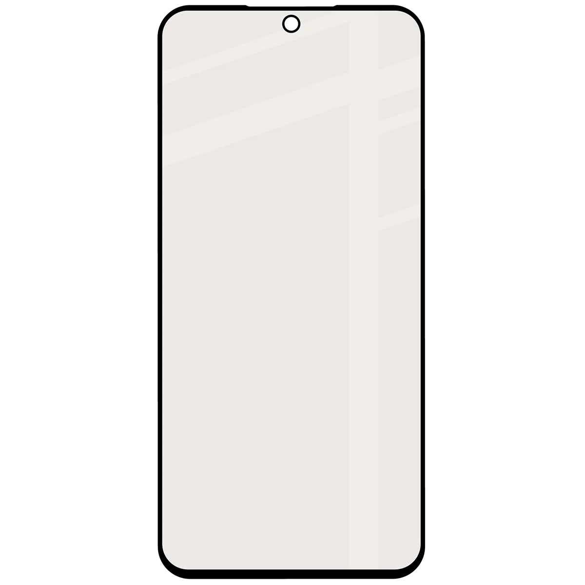 Mattes Hartglas für Galaxy A37 5G, Bizon Glass Matte, Schwarzer Rahmen