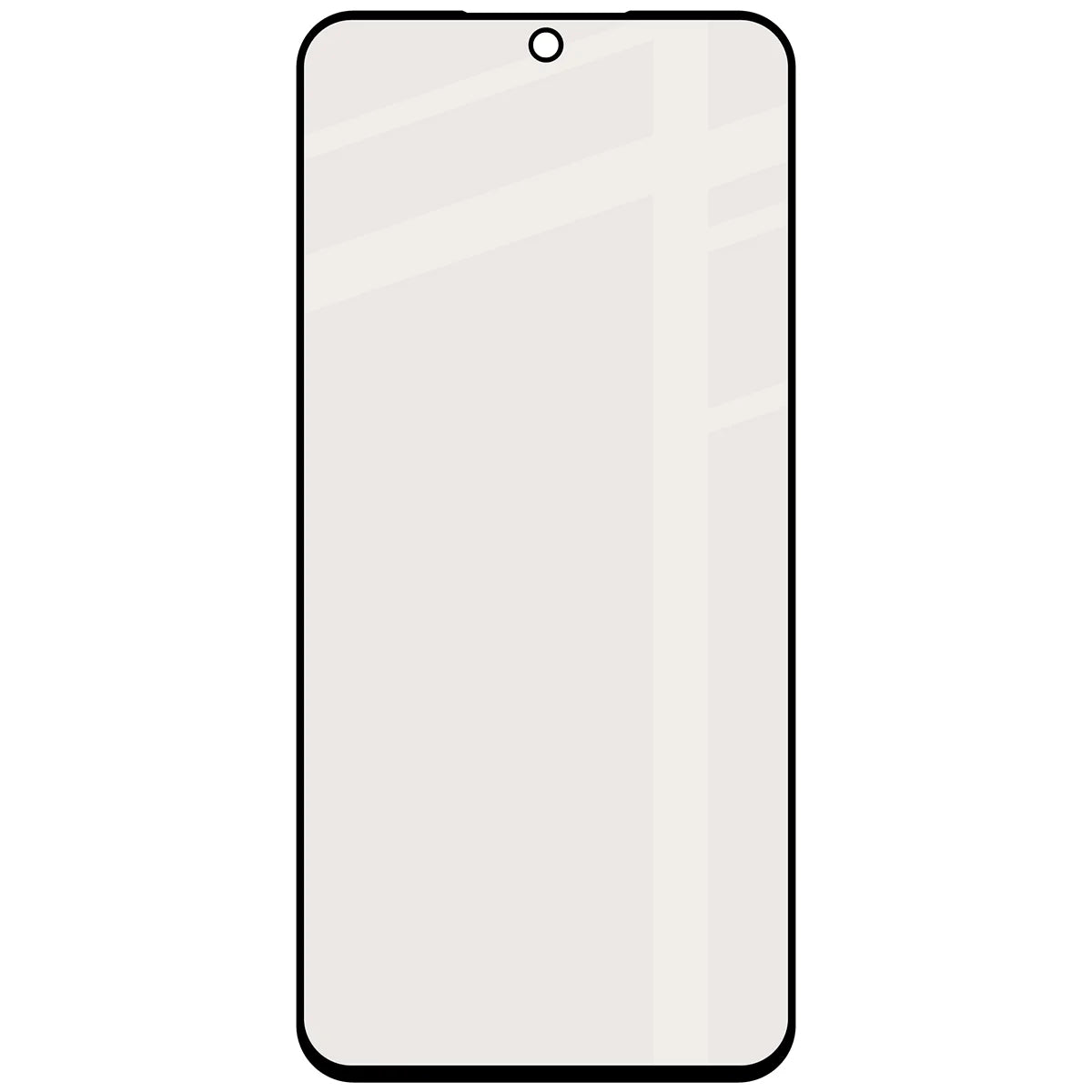 Mattes Hartglas für Galaxy A56 5G, Bizon Glass Matte, Schwarzer Rahmen