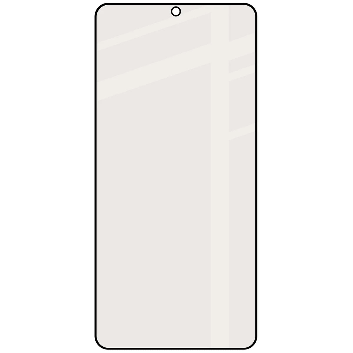 Mattes Hartglas für Galaxy S26, Bizon Glass Matte, Schwarzer Rahmen