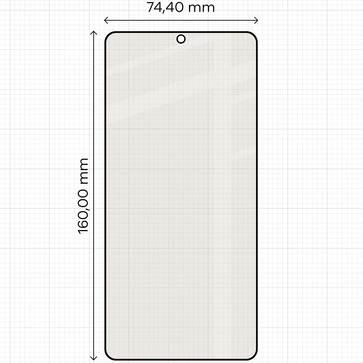 Mattes Hartglas für Galaxy S26 Ultra, Bizon Glass Matte, Schwarzer Rahmen
