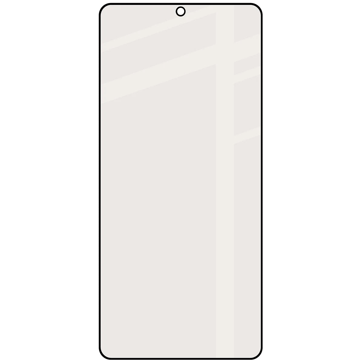 Mattes Hartglas für Galaxy S26 Ultra, Bizon Glass Matte, Schwarzer Rahmen