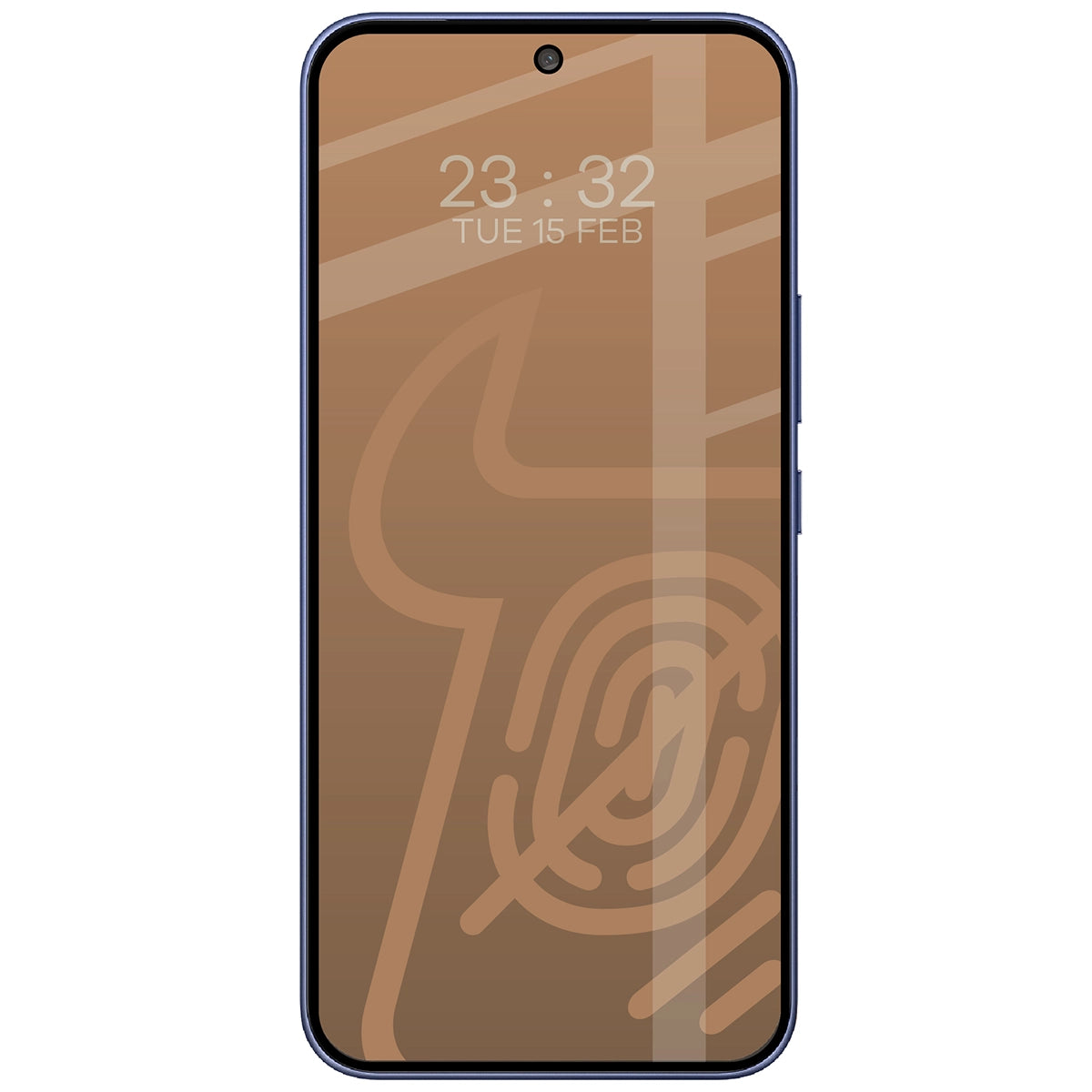 Mattes Hartglas für Vivo V70 FE 5G, Bizon Glass Matte, Schwarzer Rahmen