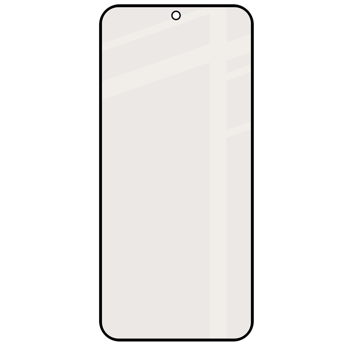 Mattes Hartglas für Vivo V70 FE 5G, Bizon Glass Matte, Schwarzer Rahmen