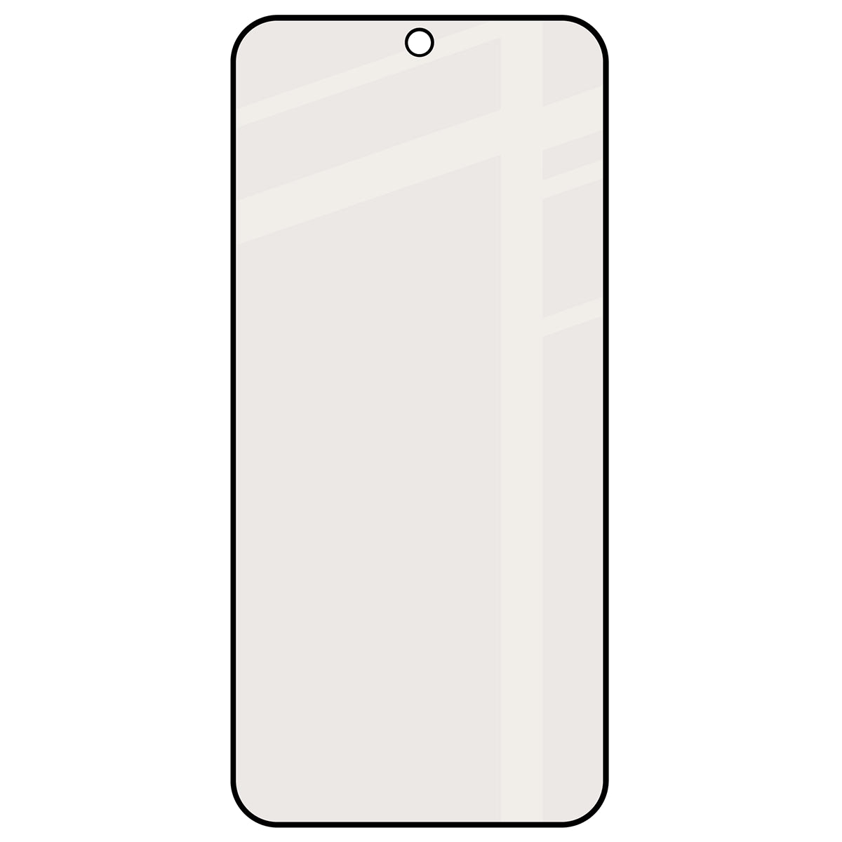 Mattes Hartglas für Xiaomi 17T, Bizon Glass Matte, Schwarzer Rahmen