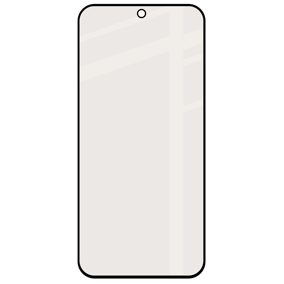 Mattes Hartglas für Xiaomi 17T Pro, Bizon Glass Matte, Schwarzer Rahmen