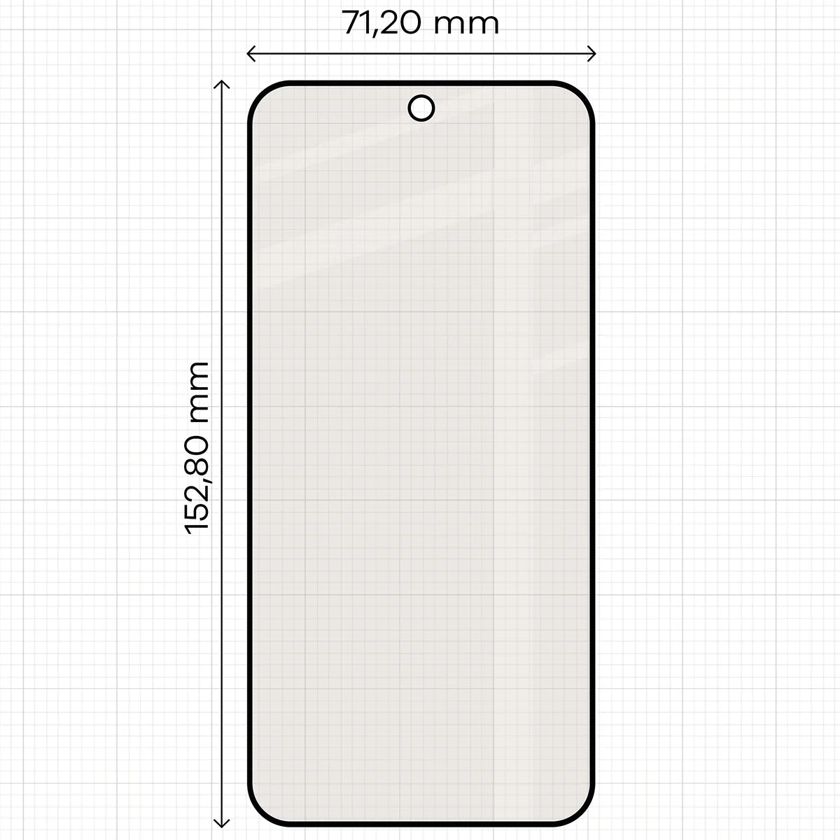 Mattes Hartglas für Xiaomi POCO F9 Pro, Bizon Glass Matte, Schwarzer Rahmen (2/4)